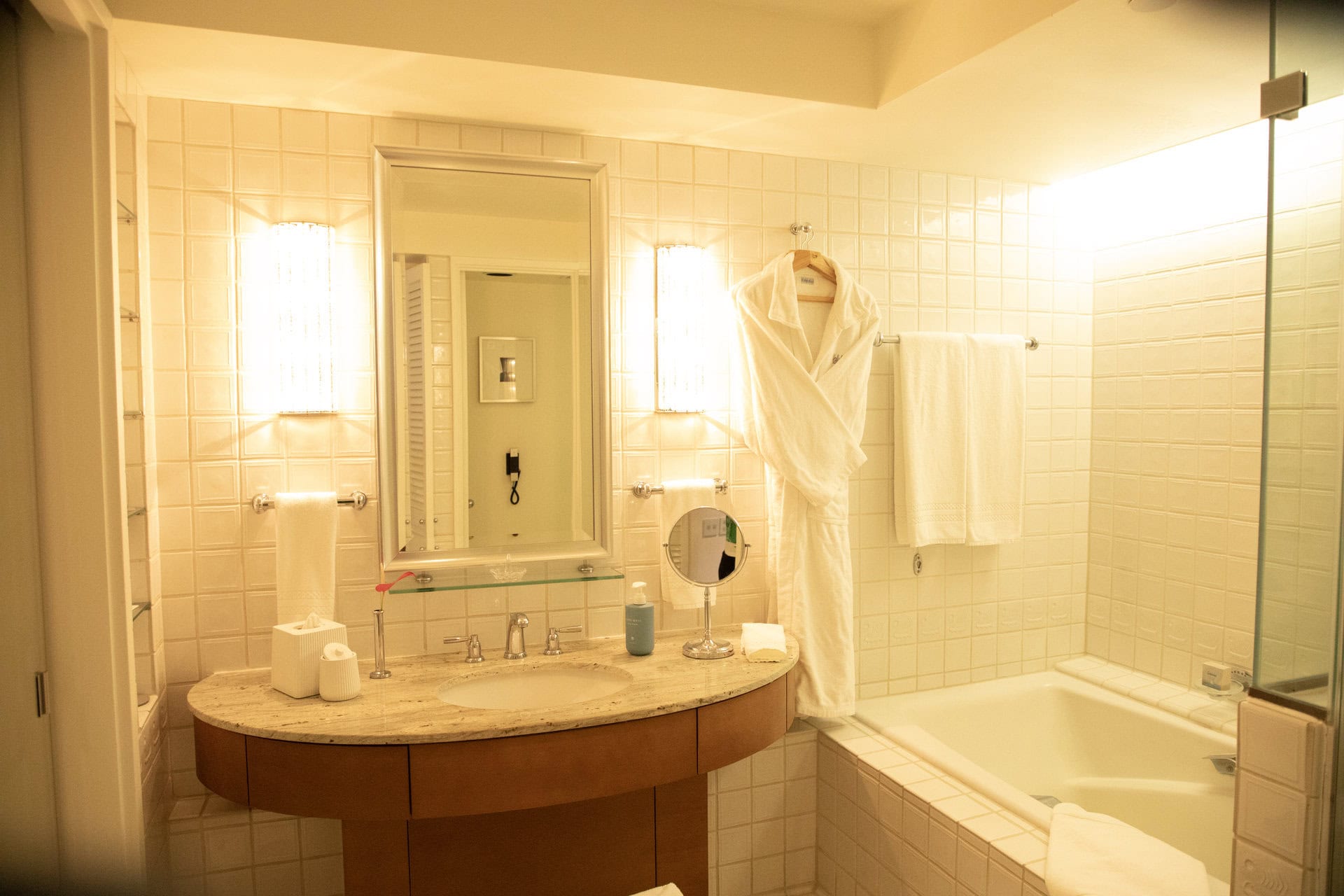 ムードたっぷりなバスルームで心ゆくまで癒やされたい