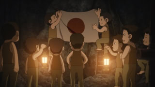 第二次世界大戦末期。ペリリュー島で任務に就いていた日本兵・田丸（板垣李光人）は、漫画家志望だった画才を買われて、亡くなった仲間たちの雄姿を描く「功績係」に。