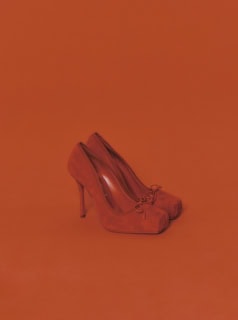 赤バレエシューズ¥155,100(クリスチャン ルブタン/クリスチャン ルブタン ジャパン)