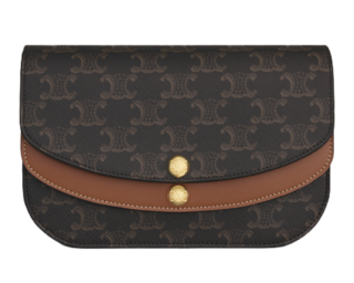 〈ストラップ デュオウォレット〉 ［H13×W20×D6cm／札入れ1、小銭入れ0、カードスリット4、ポケット2］ ¥231,000※ストラップ付き、予定価格（セリーヌ／セリーヌ ジャパン）