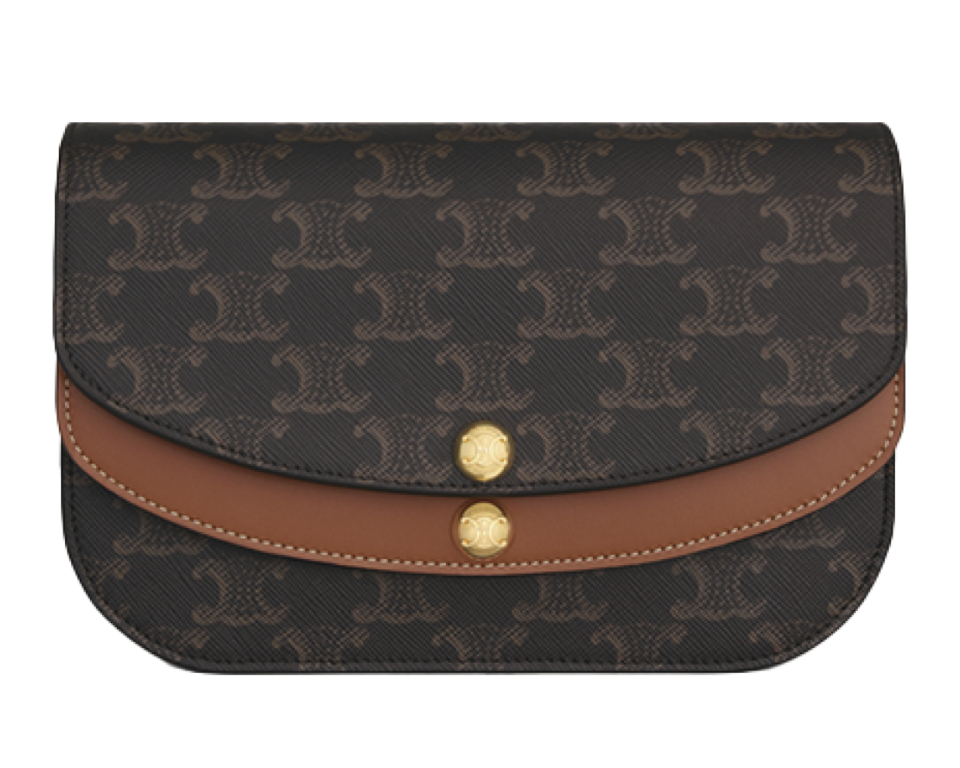 〈ストラップ デュオウォレット〉 ［H13×W20×D6cm／札入れ1、小銭入れ0、カードスリット4、ポケット2］ ¥231,000※ストラップ付き、予定価格（セリーヌ／セリーヌ ジャパン）