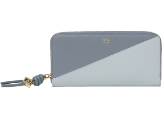 〈FF ダイヤモンド ジップアラウンドウォレット〉［H8.5×W20×D2cm／札入れ2、小銭入れ1、カードスリット8、ポケット2］ ¥124,300（フェンディ／フェンディ ジャパン）