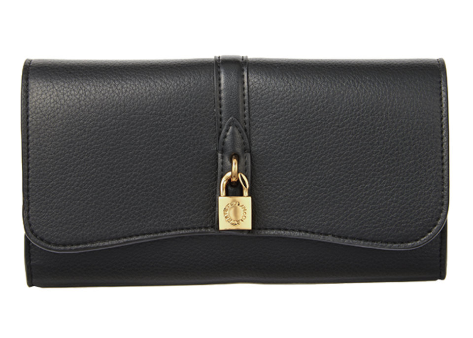 〈ライダー コンチネンタル ウォレット〉［H10×W19×D2cm／札入れ1、小銭入れ1、カードスリット12、ポケット1］ ¥79,200（ステラ マッカートニー／ステラ マッカートニー ジャパン）