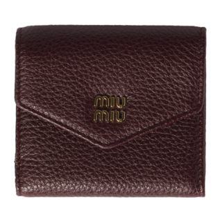 財布 ［H8×W9cm／札入れ1、小銭入れ1、カードスリット3、ポケット3］¥88,000※予定価格（ミュウミュウ／ミュウミュウ クライアントサービス）
