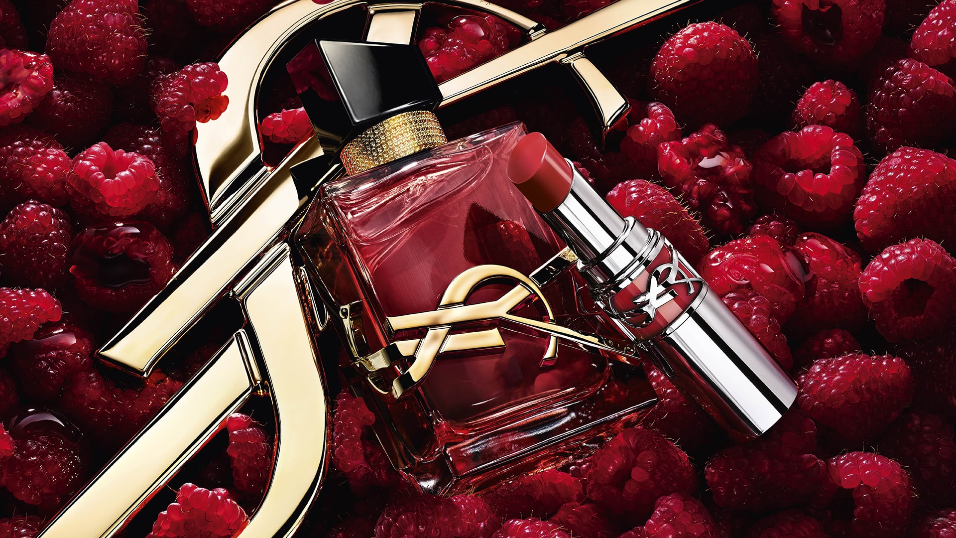 【YSL】リブレの新作はジューシーなラズベリーの香り！フレグランスとリップのコラボ製品も登場