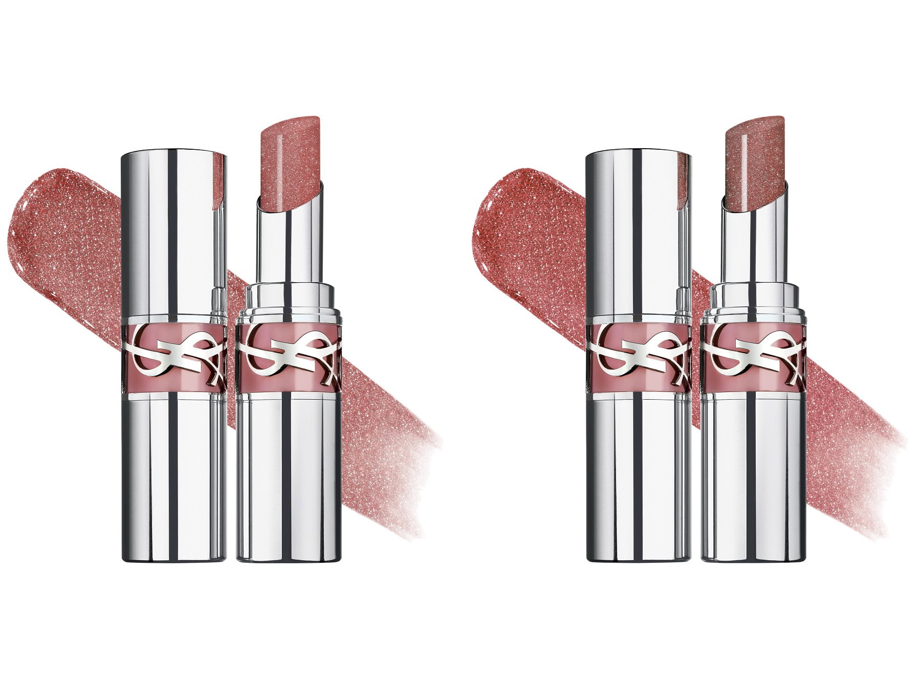 YSL ラブシャイン リップスティック #10、同 #215 各¥6,050