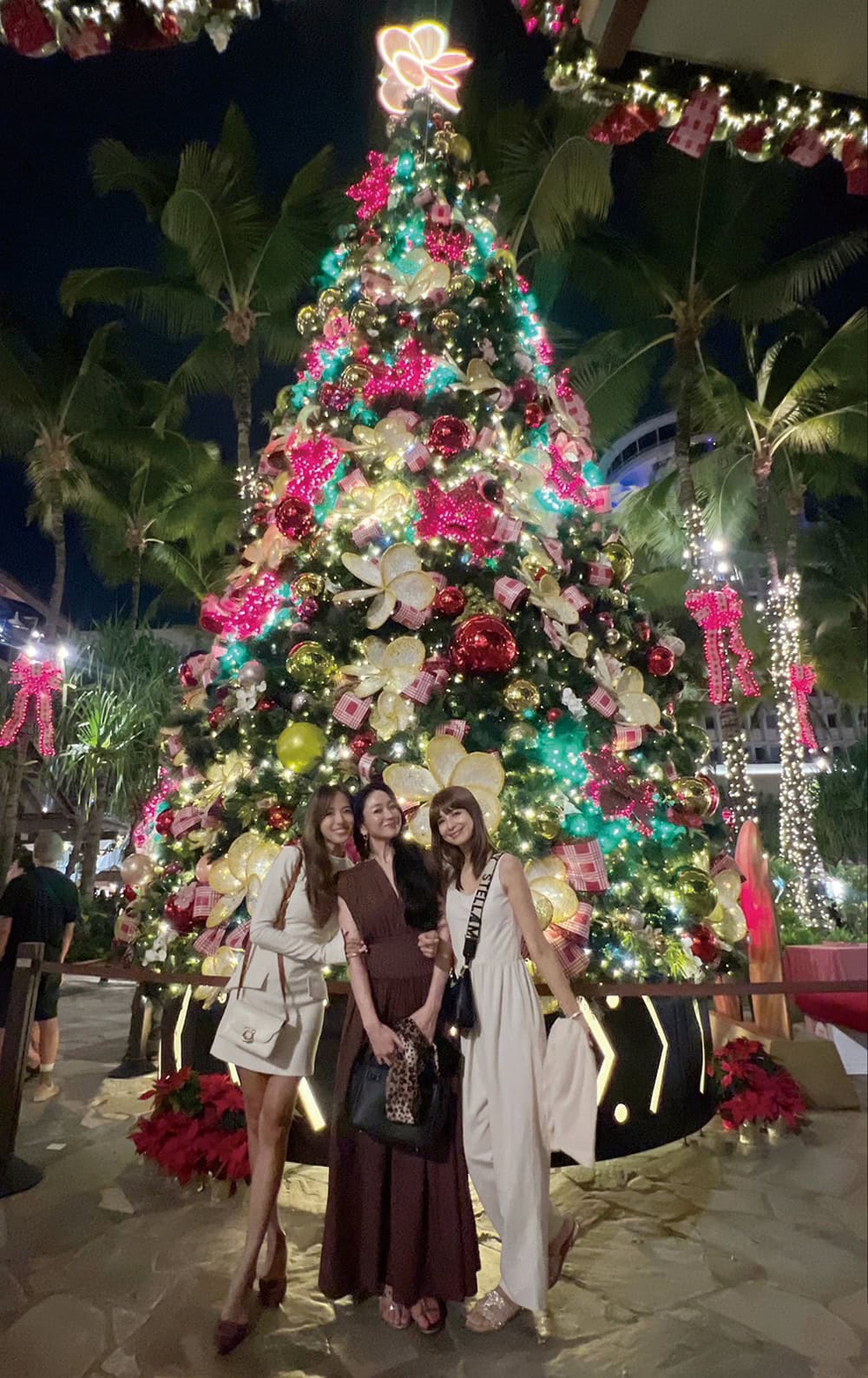 夜のハワイ クリスマスイルミネーション