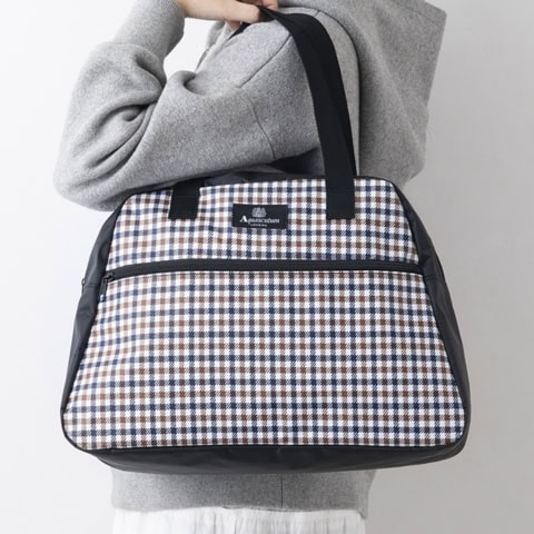 すごい大容量!GLOW 3月号付録の英国老舗【アクアスキュータム】ボストンバッグは要チェックです