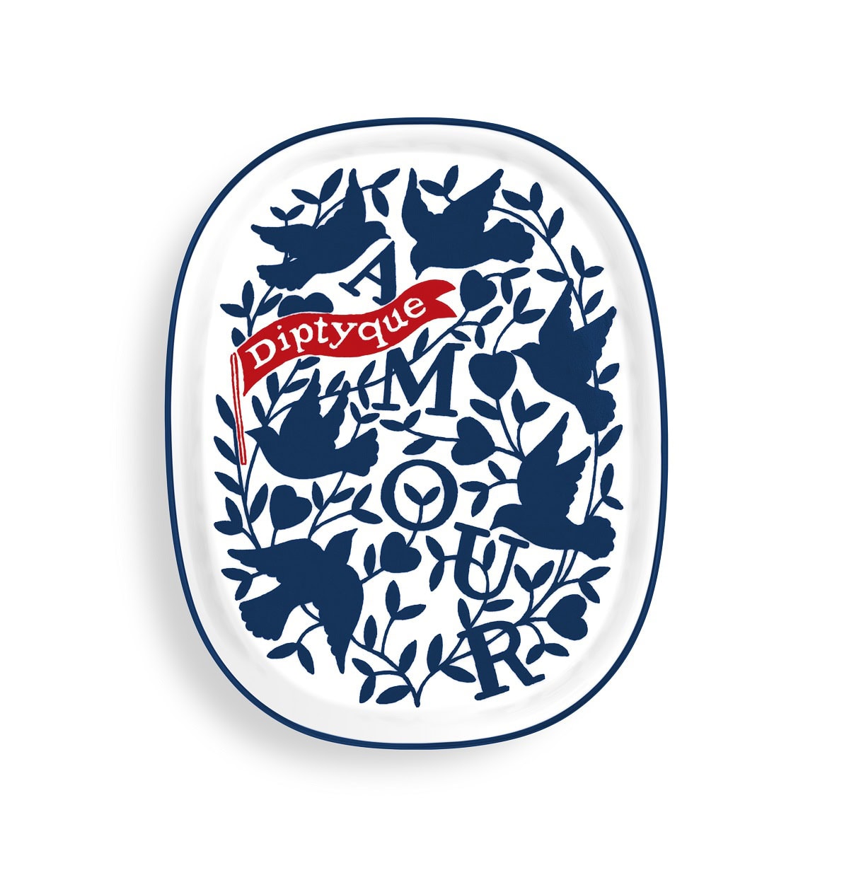 トレイ オーバル - ブルーハート ￥15,620（Diptyque Japan）※1月27日限定発売