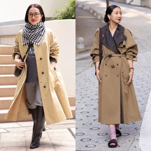 【定番トレンチコートを刷新】小物使いで一気にアカ抜ける!おしゃれ業界人のリアル着こなし5選