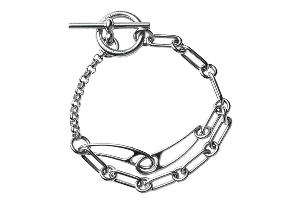 ブレスレット〈シェーヌ・ダンクル・パンク〉［SV］¥200,200（エルメス／エルメスジャポン）