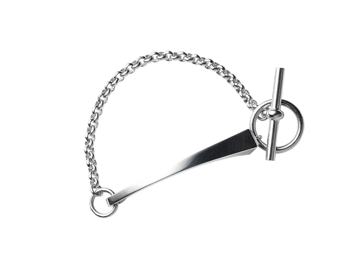 ブレスレット〈クルー・ド・フォルジュ〉［SV］¥281,600（エルメス／エルメスジャポン）