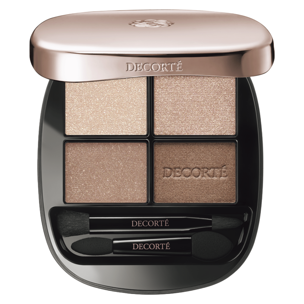 まぶたの動きや汗・皮脂に強く、異なる質感のスキントーン4色が骨格を引き立てて、立体感のある目元に。¥7,700（コスメデコルテ）