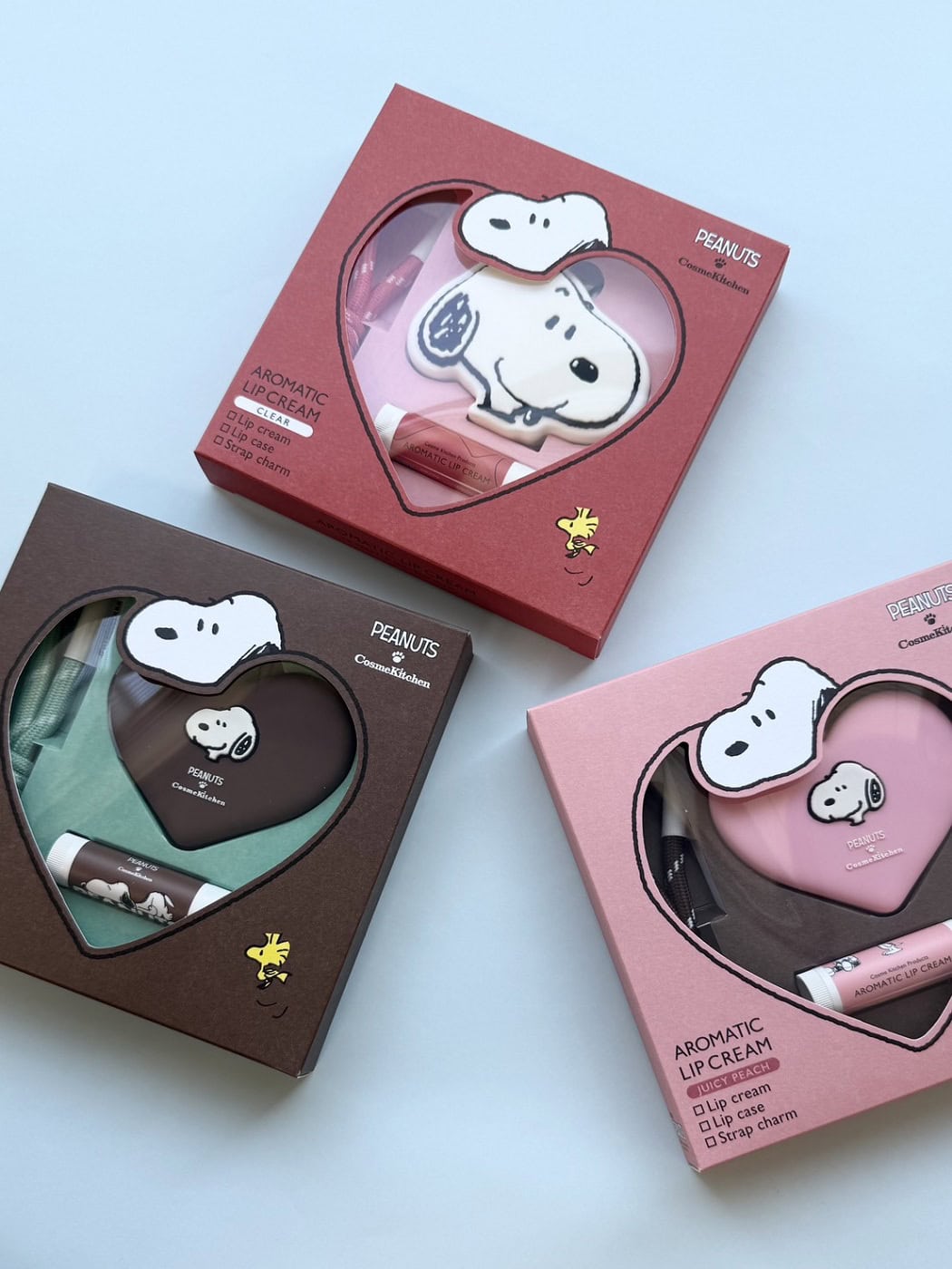 ＜PEANUTS＞アロマティック リップクリーム チャームセット 4g 全３種 各¥3,300