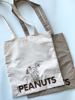＜PEANUTS＞エンブロイダリートートバッグ アイボリー / ブラウン 各¥2,970