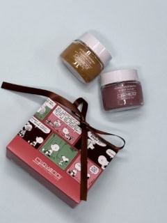 ＜PEANUTS＞ボディスクラブ mini-twin（ スイートラズベリー＆ゴールデンハニー）70ｇ×2 ¥3,300