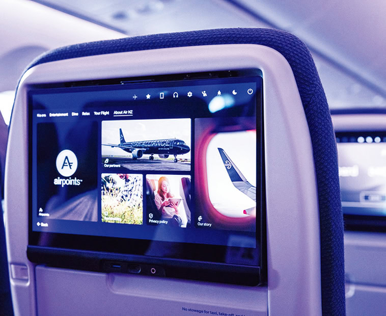 操作性の高い大型スクリーン