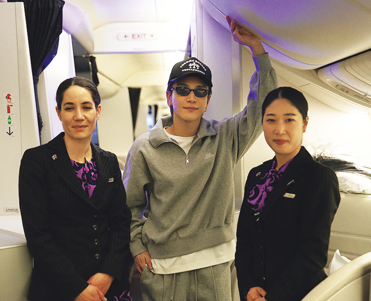 フレンドリーなクルーがおもてなし