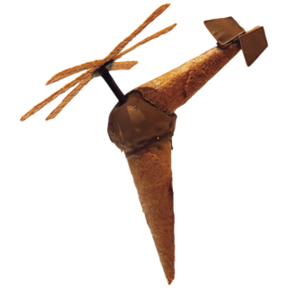 「美味しいうえに、インスタ映えもばっちりなアイスクリーム」（岩田さん） ヘリコプター形のAuckland Rescue Helicopter Cone＄36、イカ形のColossal Squid Cone$39