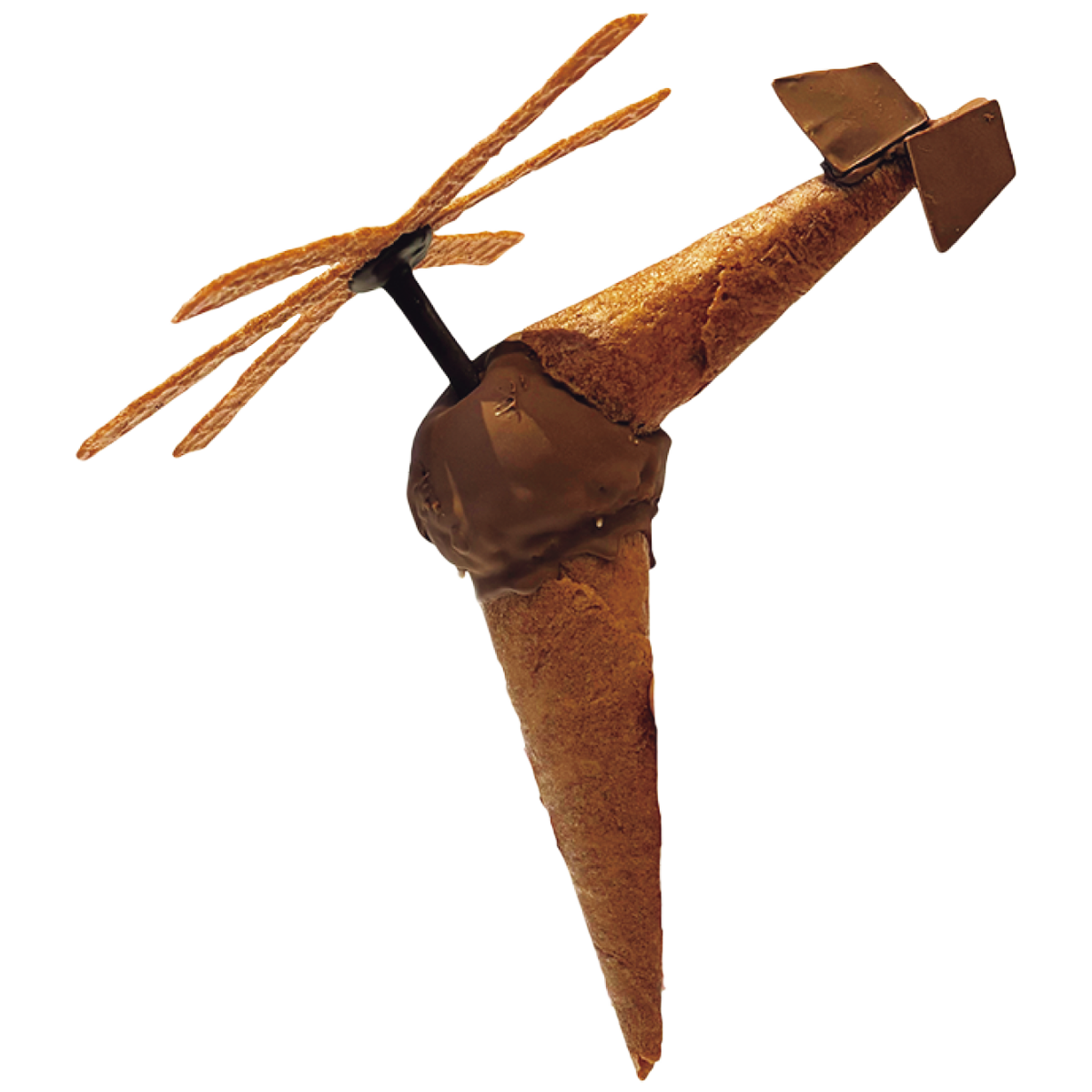 「美味しいうえに、インスタ映えもばっちりなアイスクリーム」（岩田さん） ヘリコプター形のAuckland Rescue Helicopter Cone＄36、イカ形のColossal Squid Cone$39