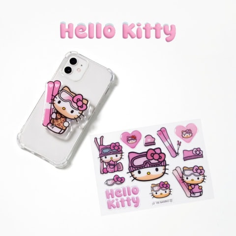 レア度満点！「雪焼け」ハローキティの話題のぷっくりシール＆スマホグリップは要チェック【sweet3月増刊号】