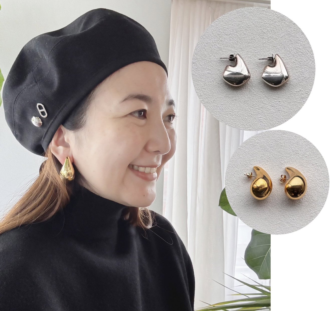 ピアス(両耳用) 滝沢 眞規子さん愛用☆bottega ボッテガ ヴェネタ ピアス