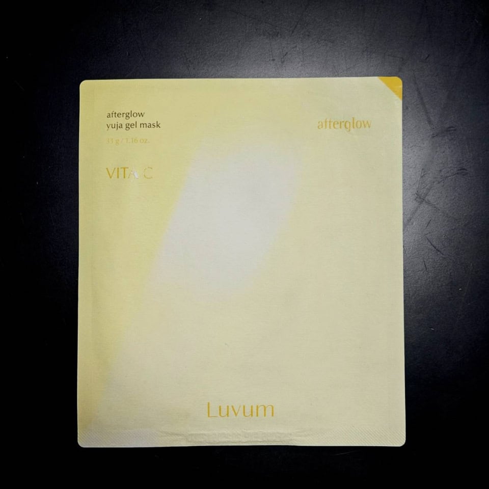 LUVUMのアフターグローゆずゲルマスクは5つ入りで新羅免税店のアプリでセール価格9ドル（日本円で約1,413円）で購入。1つあたり282円ですね。