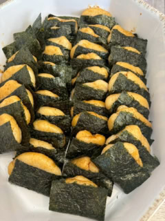 【レインボー】歴代餅祭りのなかでも、最高の仕上がりのいそべ餅。見よ、この圧巻の出来ばえを！