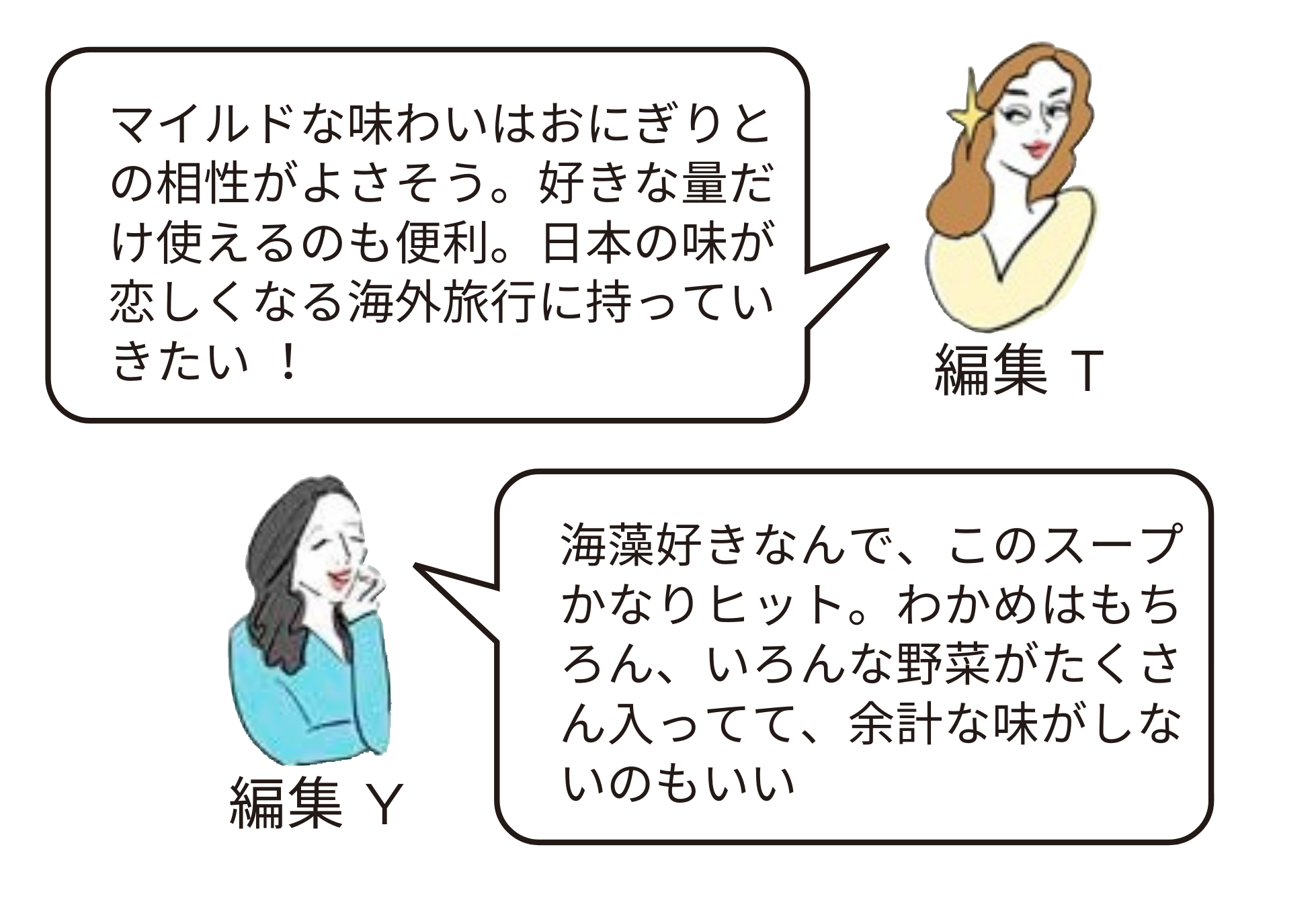 『天然わかめと7種の野菜スープ』編集部員レビュー