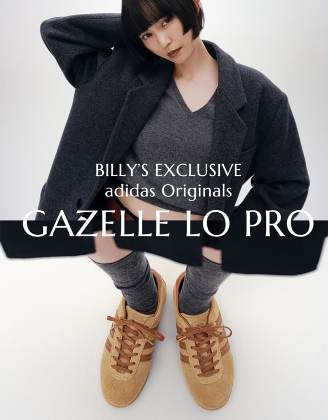 ABC-MART｜BILLY’S｜adidas_TU｜洗練モードなスニーカー、決定版！ビリーズ別注「ガゼル ロー プロ」｜比留川游