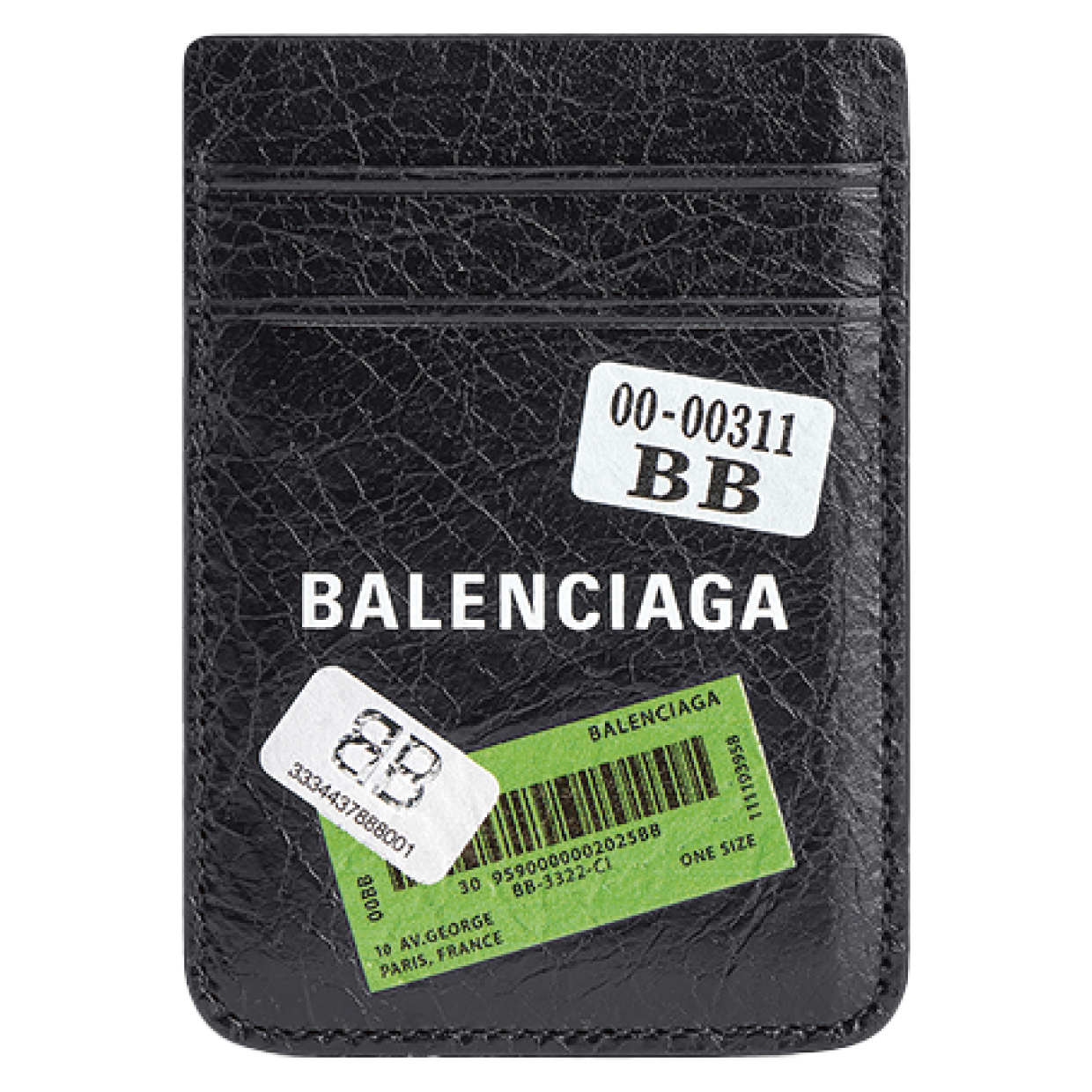 マグネットカードホルダー［H9.5×W6.5×D0.5cm／札入れ0、小銭入れ0、カードスリット2、ポケット0］ ¥42,900※予定価格（バレンシアガ／バレンシアガ クライアントサービス）