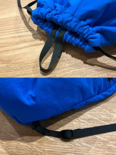 手持ち用のハンドル付きだし、ストラップも好きな長さに調整可能なのは、かなり優秀！