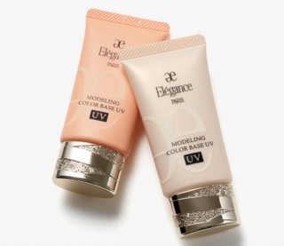 左から：モデリング カラーベース UV SPF40・PA＋＋＋ OR220、同 BE992 各30g 各¥5,500（共にエレガンス コスメティックス・2月17日発売）