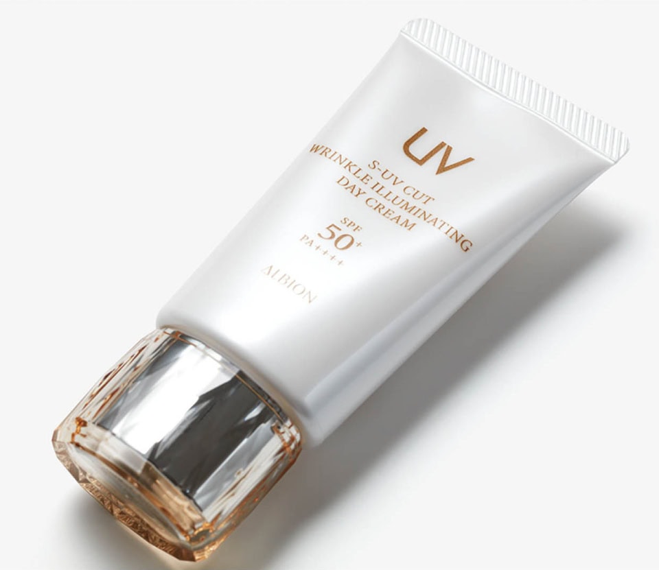 S-UVカット リンクル イルミネイティング デイクリーム SPF50＋・PA＋＋＋＋［医薬部外品］50g ¥11,000（アルビオン・2月17日発売）