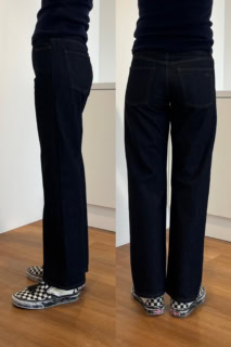 なんだかヒップもキュッと見えますし、マジで全方位で美しいシルエットを描いてくれます。はき心地もよかったので、つい手に取ってしまうデニムになりそう！