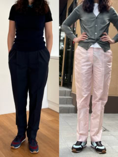 どちらもすっきりとしたシルエットで取り入れやすかったです！