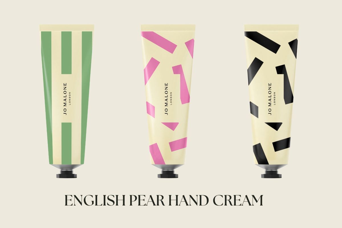 右から:イングリッシュ ペアー & スイート ピー ハンド クリーム30mL ¥4,400、イングリッシュ ペアー & スイート ピー ハンド クリーム30mL ¥4,400 <限定発売>、イングリッシュ ペアー & フリージア ハンド クリーム 30mL ¥4,620 <数量限定>(全てジョー マローン ロンドン)※全て3月6日発売