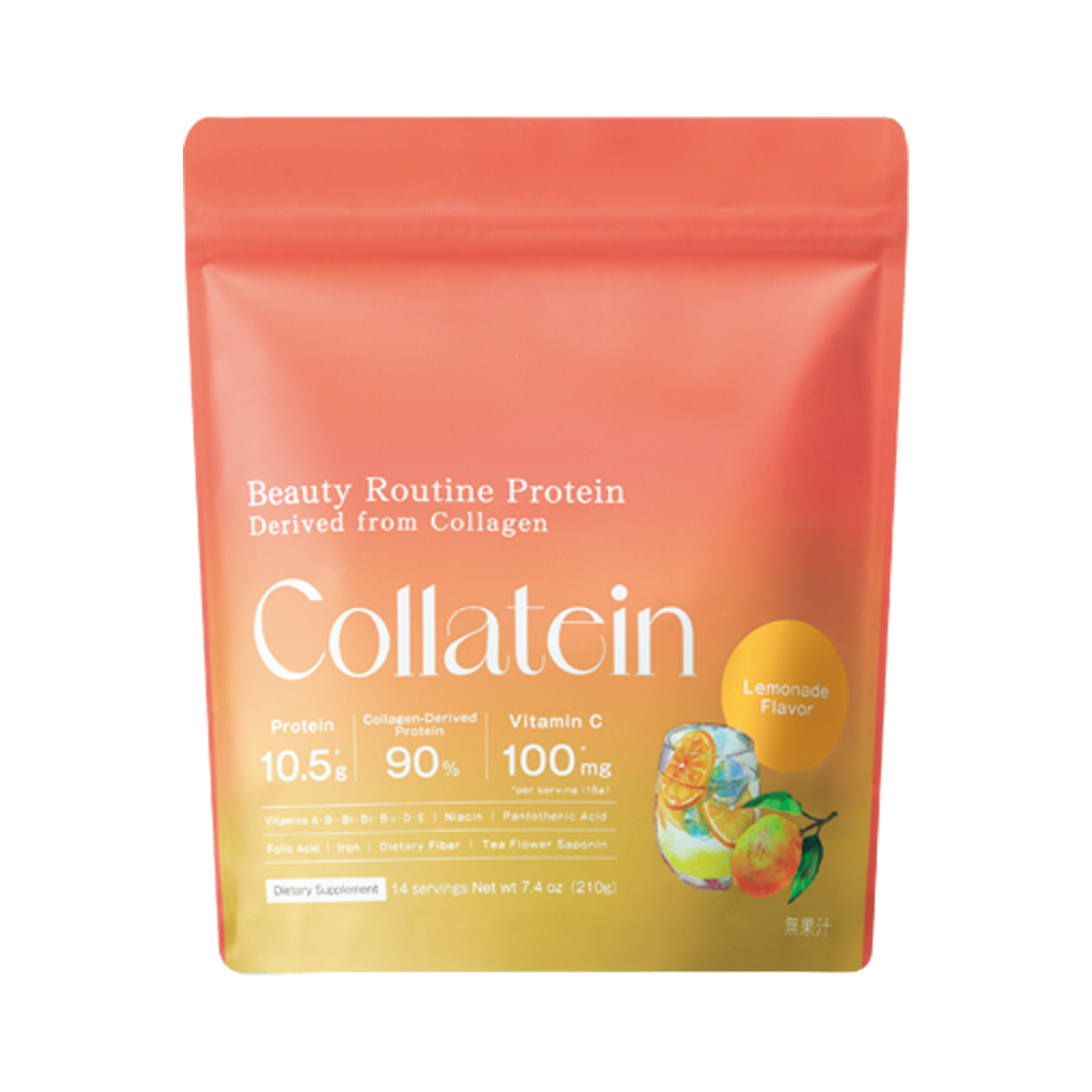 コラテイン コラーゲンプロテイン レモネード味 210g ¥2,916（I-ne）