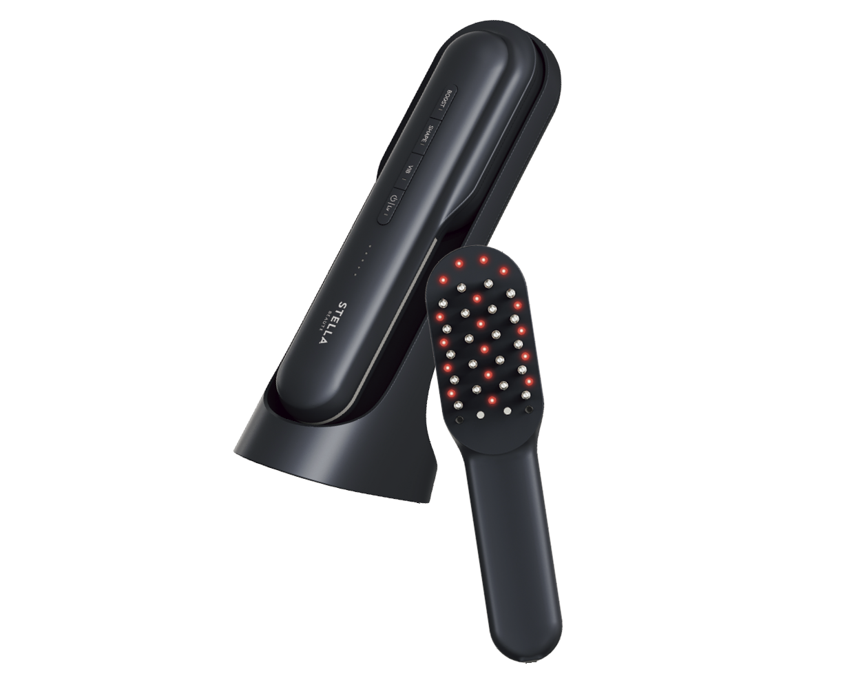 6.光エネルギーLLLTを搭載した美肌と育毛を同時ケアできる電気リフトブラシ。ステラボーテ レーザー&EMSリフトブラシ PRO 2.0 モンサントグレー ¥65,000（STELLA BEAUTE カスタマーサポート）