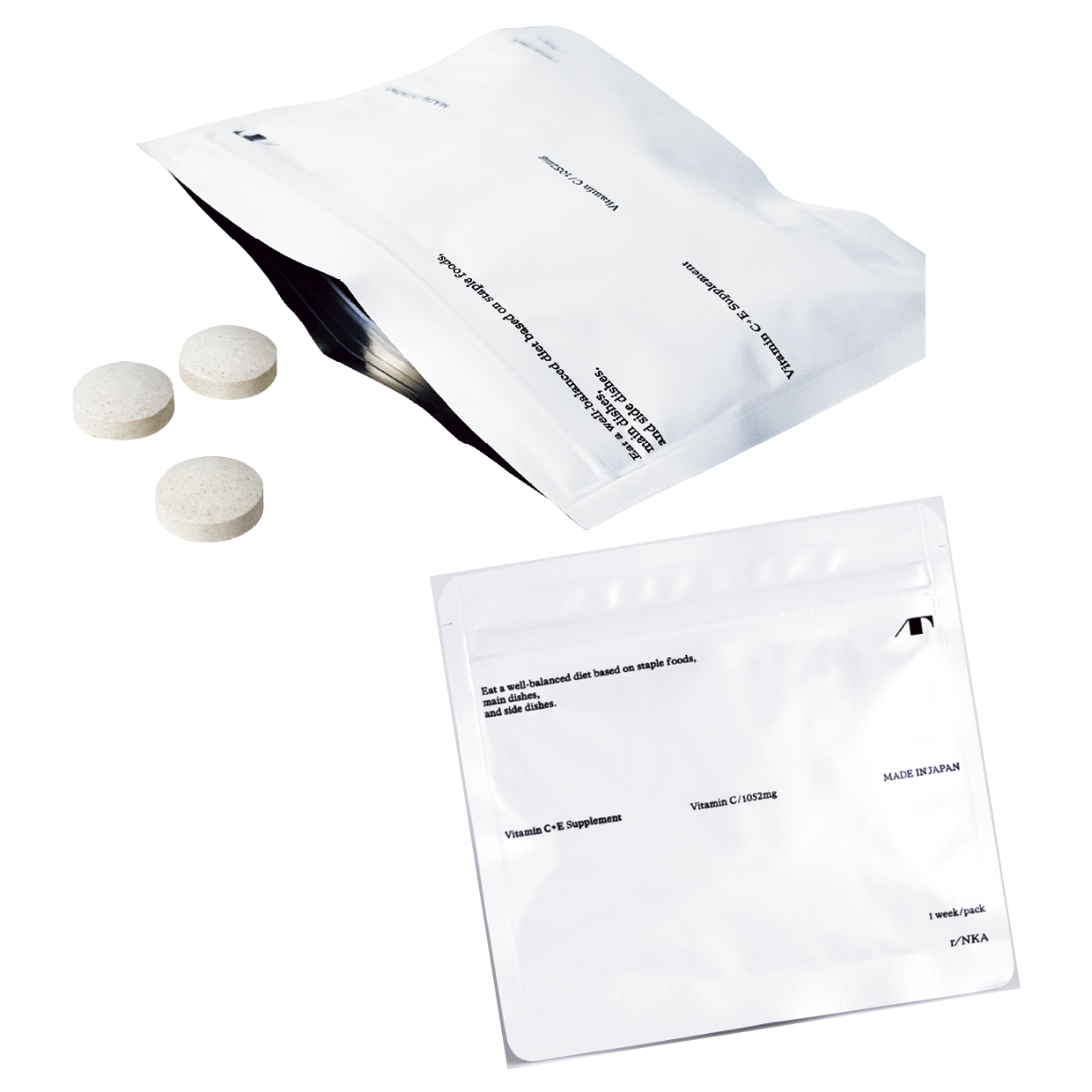 1.リポソーム型を含む作用の３種の高濃度ビタミンCに加えて、ビタミンEなどにより効率よく持続的に補えるサプリメント。Vitamin C+E Supplement〈21粒〉¥1,540（ラジェンドゥリ）