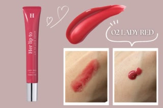 02 LADY RED:大人の魅力を引き出す粘膜レッド。シアーな発色で、肌に透明感をもたらしてくれます 。