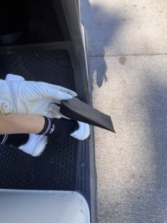 ゴルフのときも、もちろんひみつちゃん入りシューズで参戦！