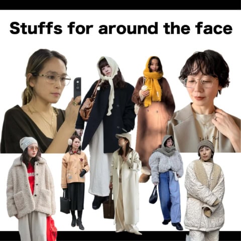 ストールを頭に巻くのは基本。真冬でもおしゃれな人は【顔まわり】を盛っていた!業界人スナップ9選