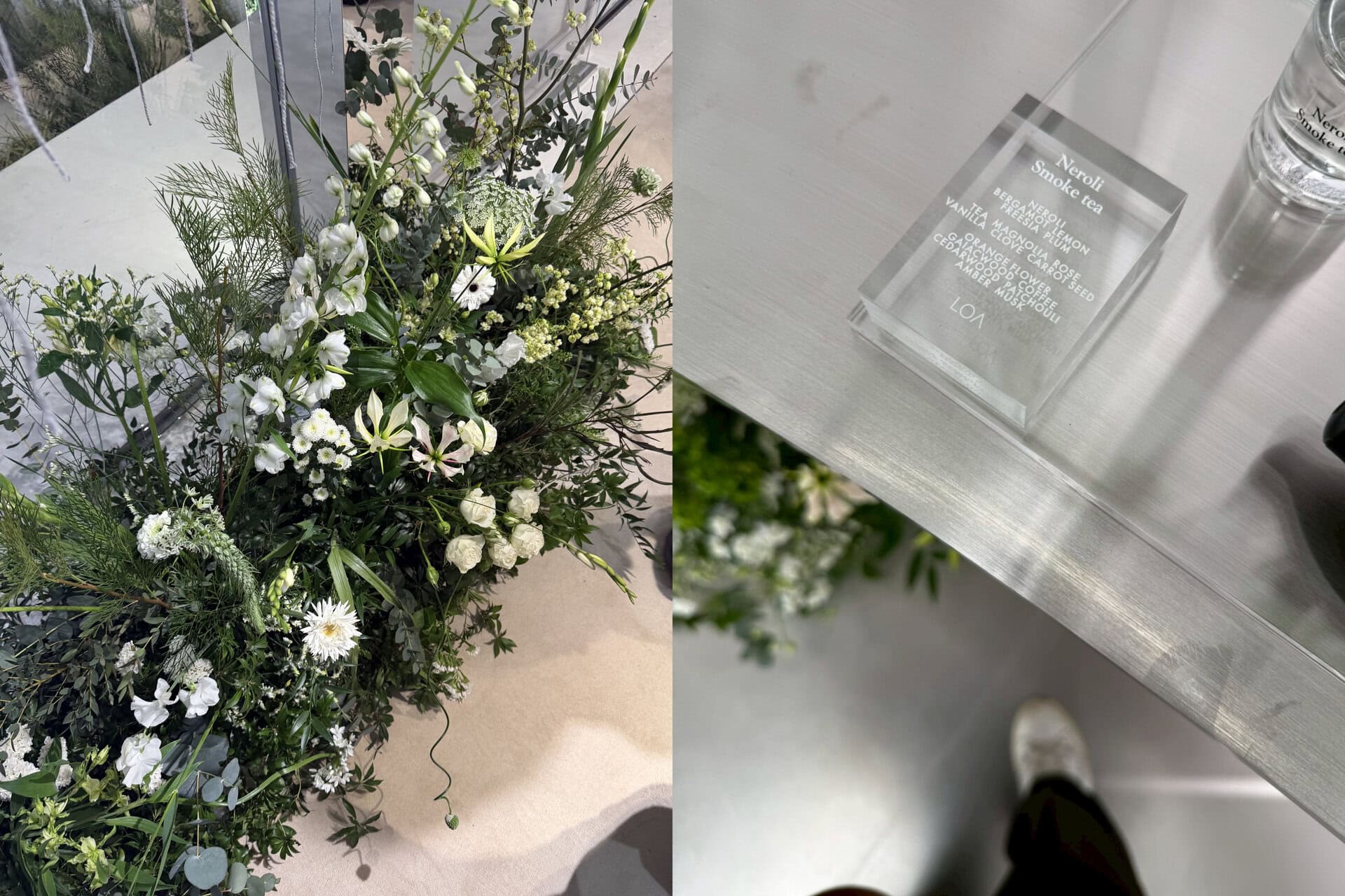 会場インスタレーション はedenworksが担当。 ラボラトリーのような洗練された質感に、生命力あふれる植物が融合した空間。