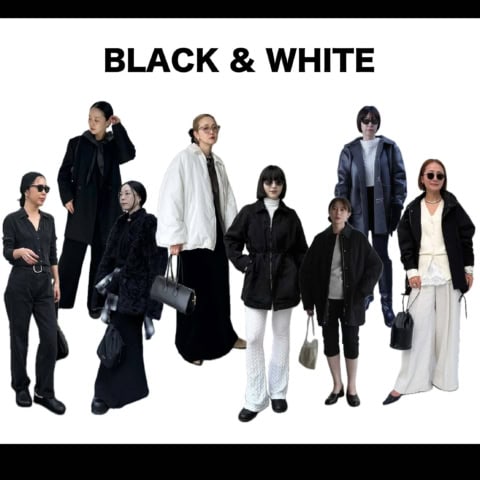 大切なのは「素材感」と「8:2のバランス」40代の大定番【モノトーンコーデ】洒落見えスナップ8選