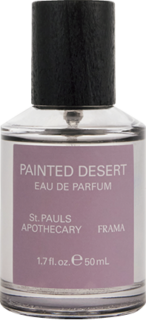 セージ、フランキンセンス、シダーウッドによる、朝霧のような透明感とアーシーな風情を併せ持つアロマ。ペインテッドデザート オードパルファム 50mL ¥19,800(FRAMA)