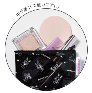 ポーチは仲が透けて使いやすい！