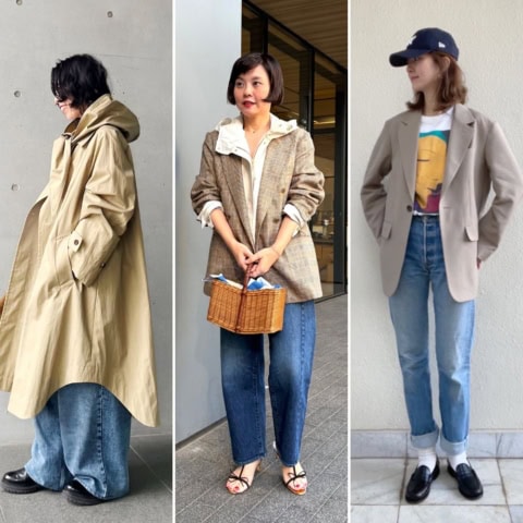 今買って、春まで使える「ベージュカラー」のアウターを手に入れる人続出!【40代スナップ7選】