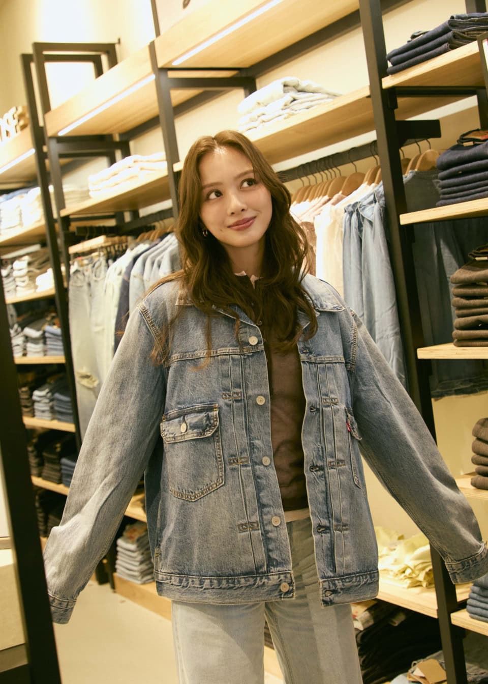 このデニムジャケット「TRUCKER JACKET」を購入！ 今季のトレンドですもんね♡