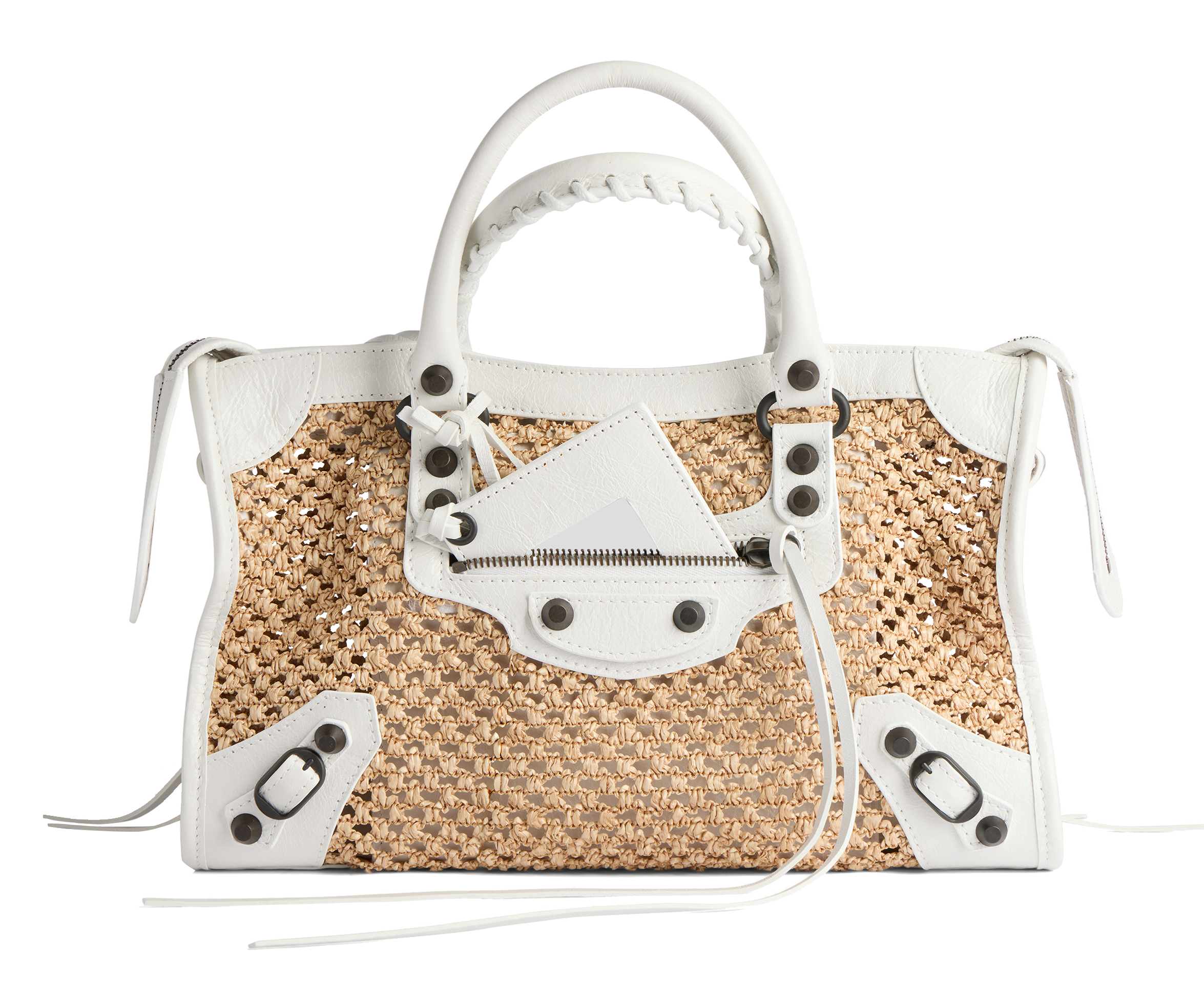 伊勢丹新宿店本館1階、阪急うめだ本店1階限定バッグ〈ル・シティ バッグ スモール〉［H20.5×W30×D10.5㎝］¥367,400※取り外し可能なストラップ付き、イベント先行発売、予定価格（バレンシアガ／バレンシアガ クライアントサービス）